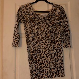 Forever21 Cheetah 3/4 Sleeve Sweater in M